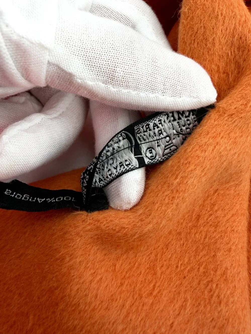 Hermès Long Scarf Angora and Silk